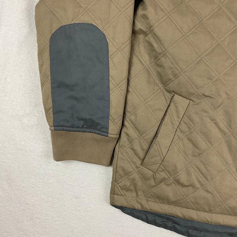 BYLT Premium Jacket Bomber Hi-Lo Reversible brown Gray Quilted Full Zip XL - Picture 3 of 15
